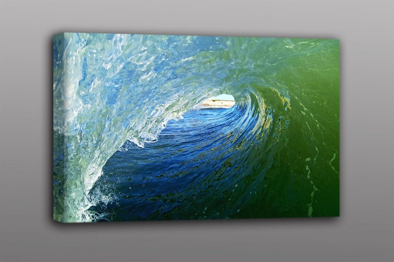 SALE 16x24 Canvas Print Perfect Surfing Wave in at the Etsy