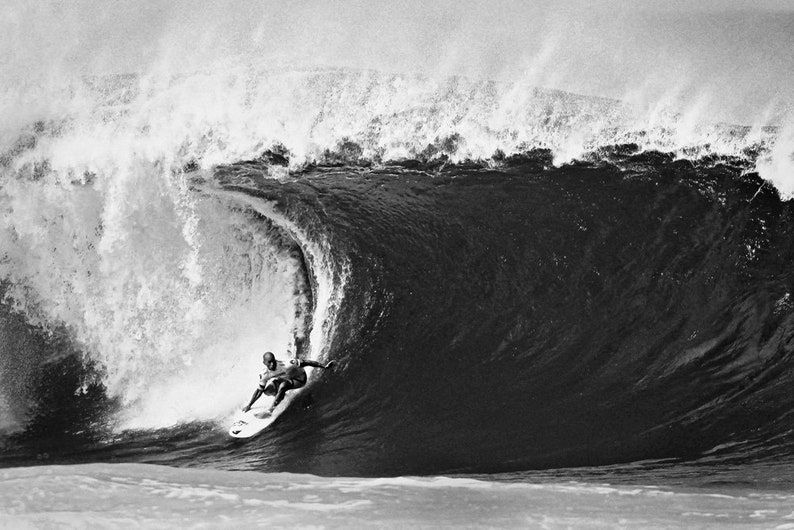 Vintage Art Surfing Surf Boards Print Canvas Beach Photo Black White Large