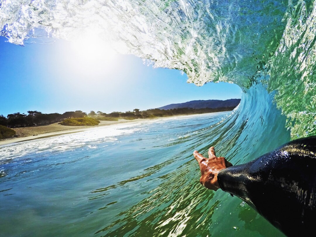 Surf Photo Surfing Inside the Wave Photo Print California Beach House