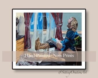 Dumb and Dumber Bathroom Print | Unframed | Hand-Painted Original