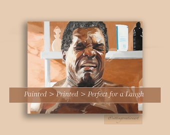 Friday - Fired on Your Day Off Bathroom Art | Unframed | Hand-Painted