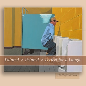 Billy Madison Bathroom Scene | Unframed | Hand-painted