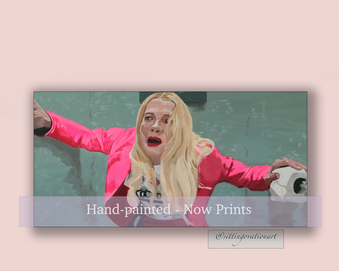 White Chicks Bathroom Print Unframed Hand-painted - Etsy