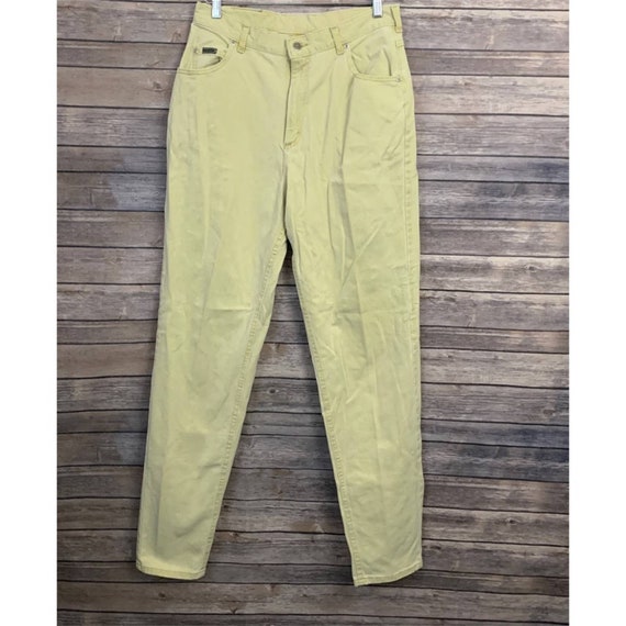 Vintage Riveted Lee Yellow Jeans