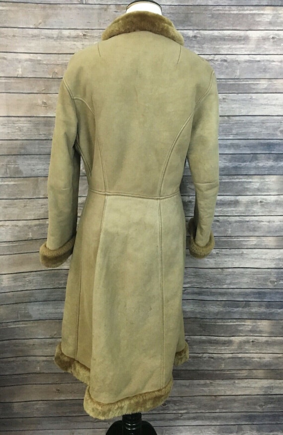 Vintage Long Shearling Coat - image 4