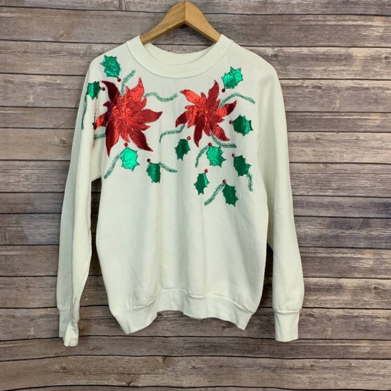 Vintage Fruit Of The Loom Christmas Sweatshirt