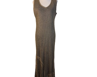 Damianou Metallic Sleeveless Dress