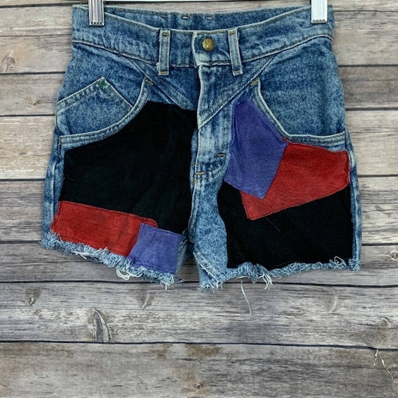 Vintage Lee Patched Denim Shorts