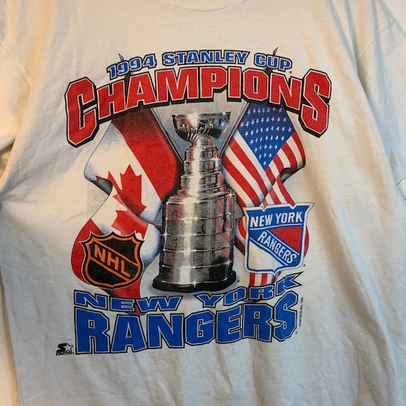 Vintage 1994 Stanley Cup Champion New York Rangers T-shirt Made in