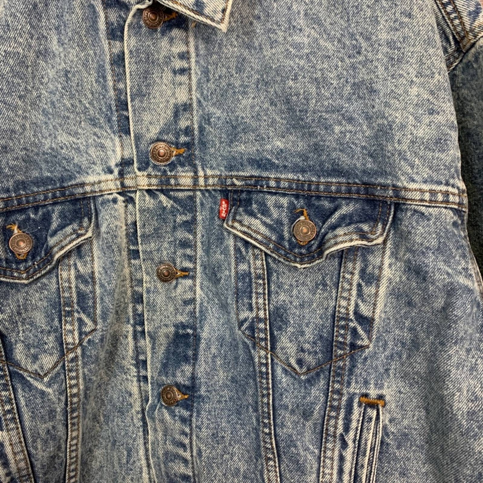 Vintage Levi’s acid black boa jacket 80s〜90s Levi's boa denim jacket 