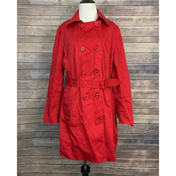 Max Mara Red Trench Coat