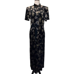 Vtg. Julie Stevens By Carol Escritor Velvet Dress