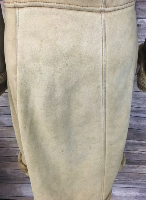 Vintage Long Shearling Coat - image 5