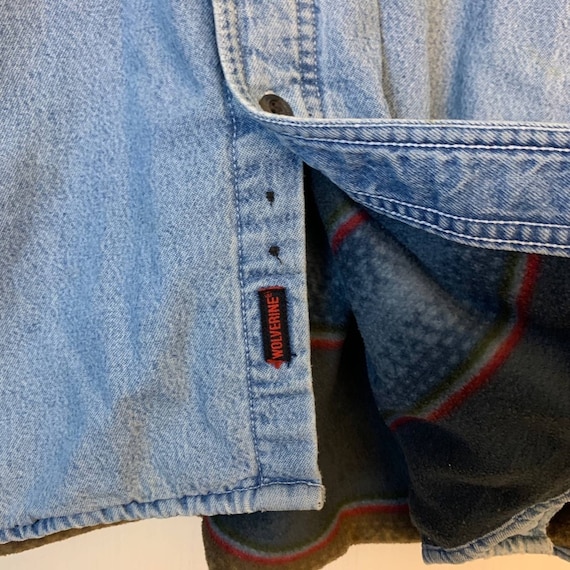 Vintage Wolverine Fleece Lined Denim 