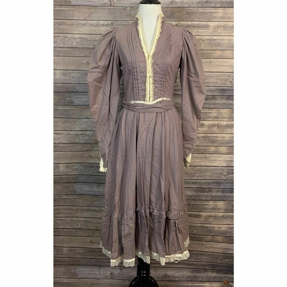 Vintage Gunne Sax 70’s Long Puff Sleeve Dress - image 1