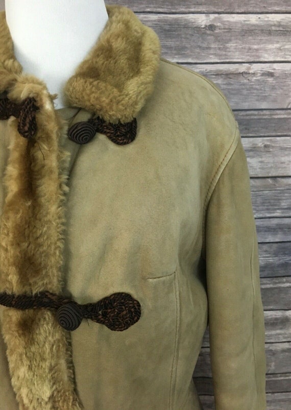 Vintage Long Shearling Coat - image 2