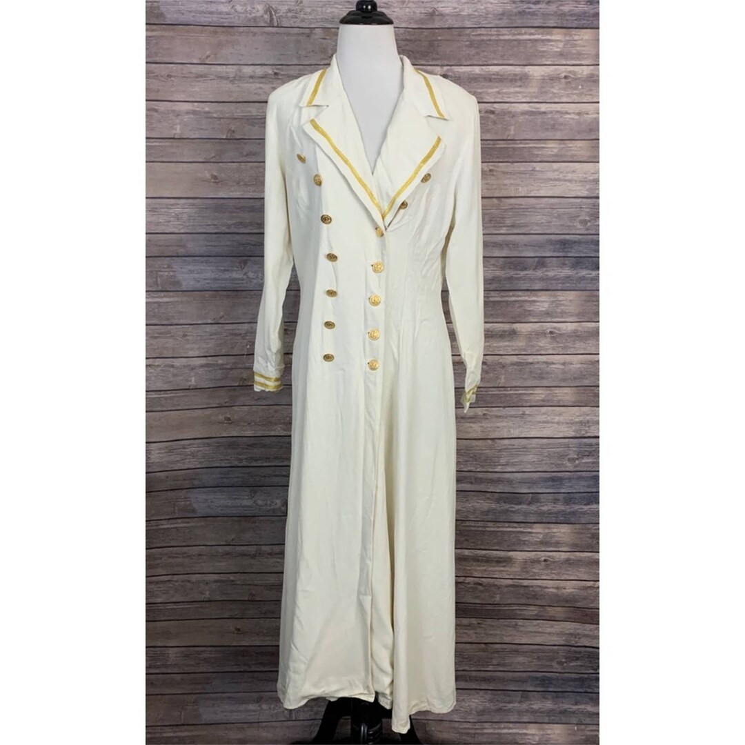 Vintage Lew Magram Collection Long Double Breasted Etsy