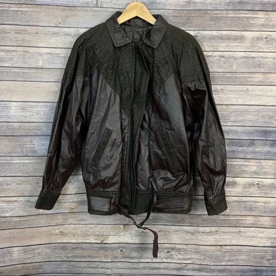 Vintage Harlin Leather Shealing Jacket 