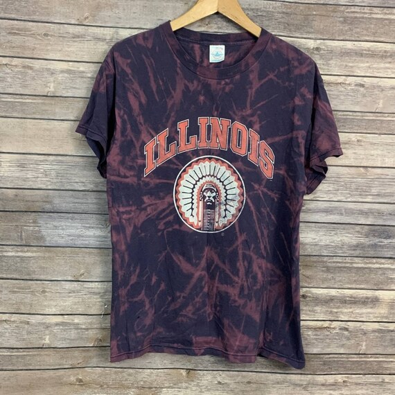 Vintage University of Illinois Indian Chief Tee