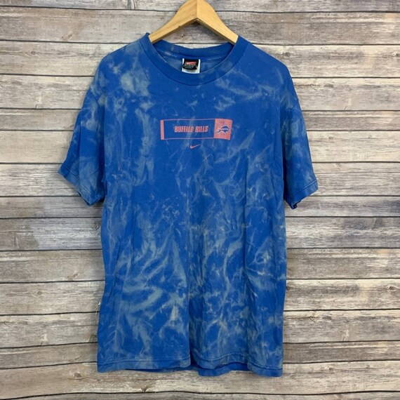 Vintage Nike Buffalo Bills Blue Acid Wash Shirt