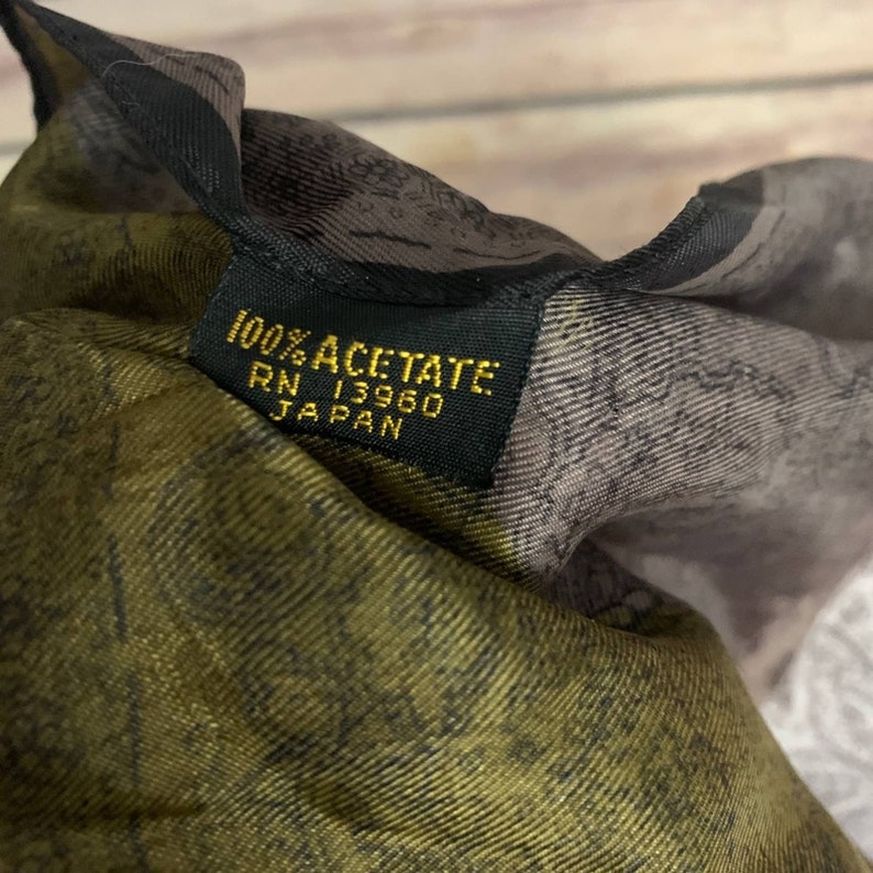 Vintage Acetate Bandana Made in Japan