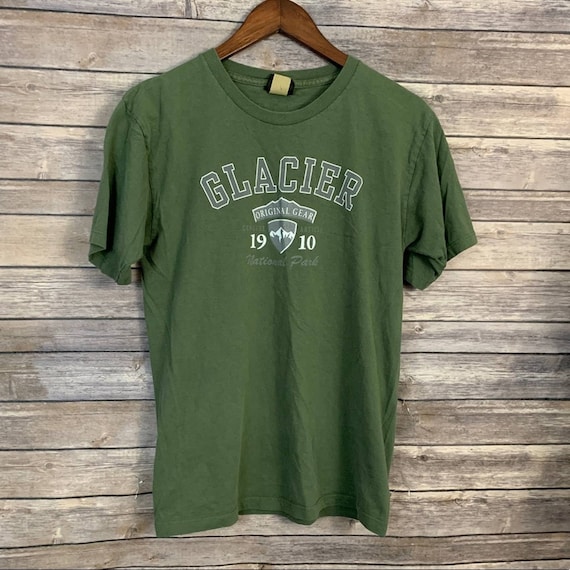 Vintage Prairie Mountain Glacier National Park Tee