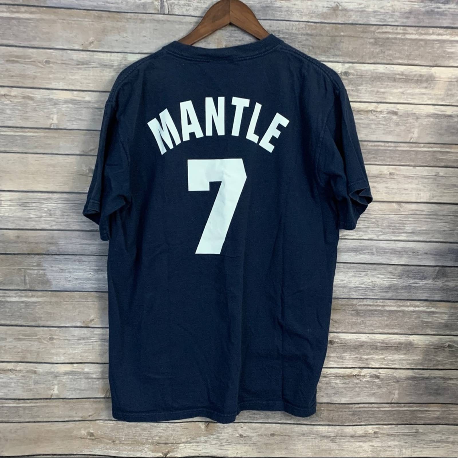 Mickey Mantle T Shirt Cotton Men DIY Print Mantle Yanks Let S Go