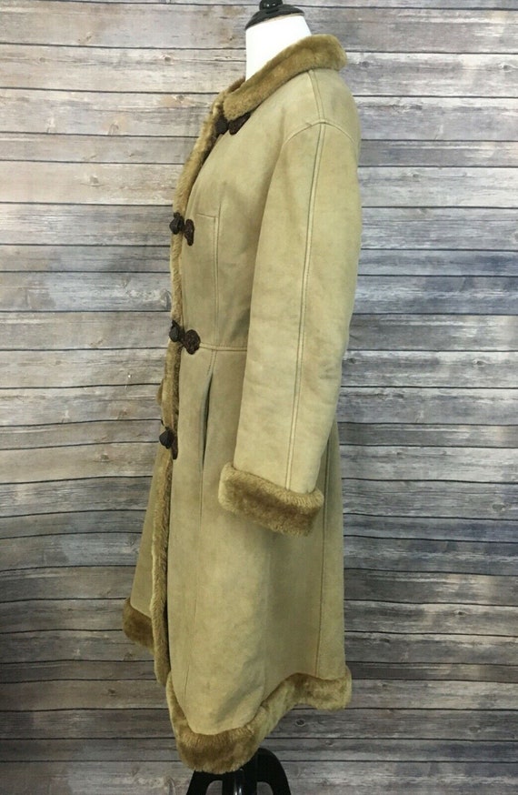 Vintage Long Shearling Coat - image 3