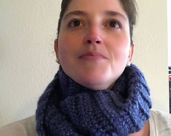 Blue Cowl Scarf