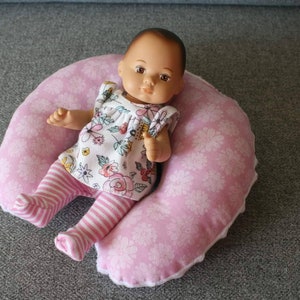 8" Doll Support Pillow - Baby Doll Pillow - Doll Nursery Pillow - Nursing Pillow for 18" Dolls