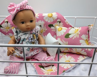 8" Caring for Baby Crib Bedding Set - 8" Baby Doll Bedding - Baby Doll Bedding - Little Bitty Baby