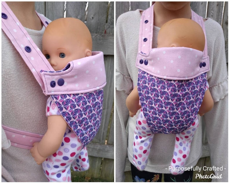 Baby Doll Carrier Doll Front Carrier Child Size Doll Etsy