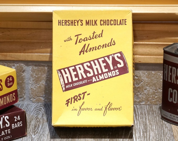 Vintage 1950s Hershey's Chocolate Bar Store Display Box - Etsy