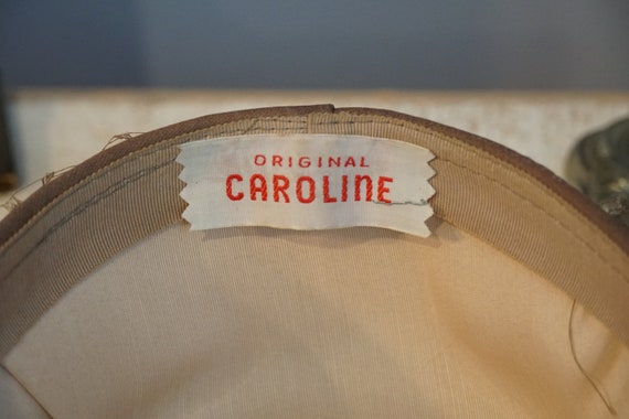 Vintage 1950s 1960s Original Caroline Brown Silk … - image 9