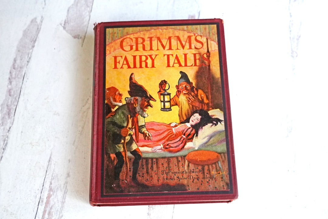 Vintage Grimm's Fairy Tales Hardcover Book, Color Illustrations by Noel