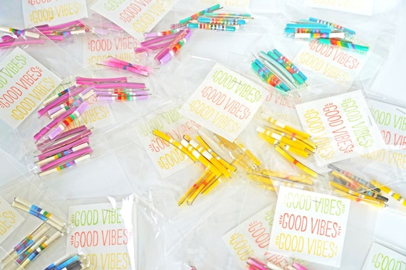 Vintage 1980s NOS Rainbow Bobby Pins, Preppy Styl… - image 3