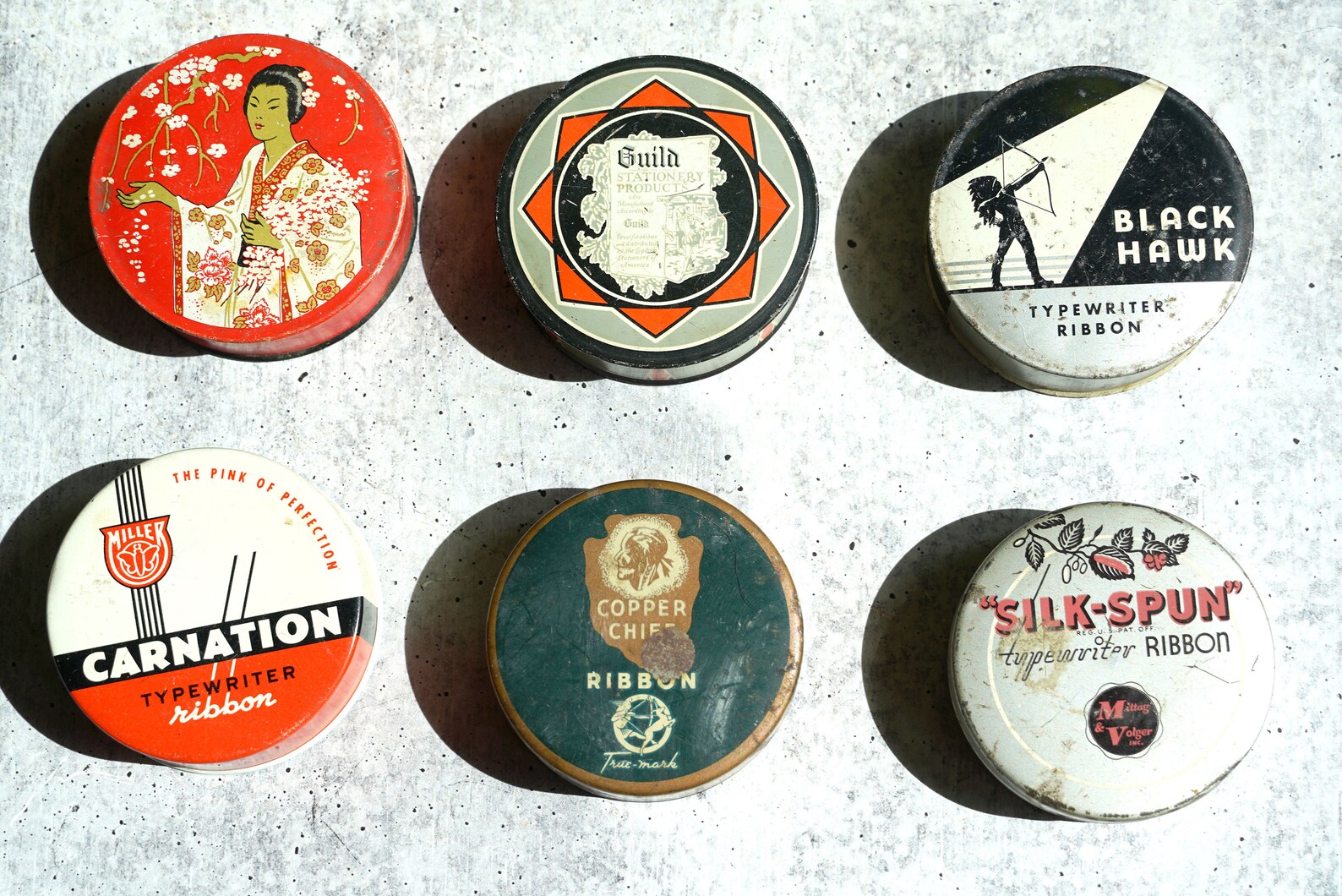 Vintage Typewriter Ribbon Tins Sold Individually Empty M. Etsy