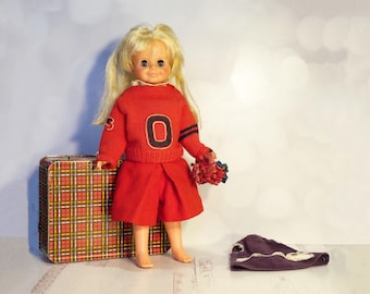Coffret De Transport Vintage Pour Poupée Barbie Et Francie - Mattel 1965 - Mod Ern Cousin (Occasion)