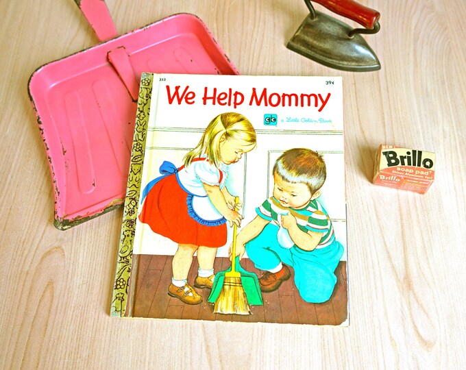 Vintage 1972 Little Golden Book We Help Mommy, 352, by