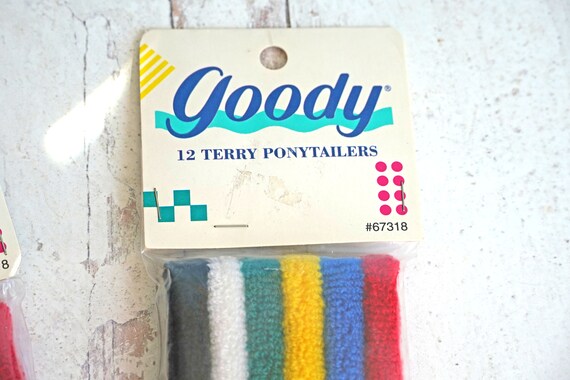 Vintage 1989 NOS Goody 12 Terry Ponytailers, 6731… - image 4