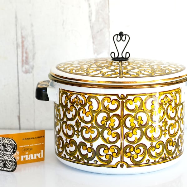 Porcelain Stock Pot Etsy