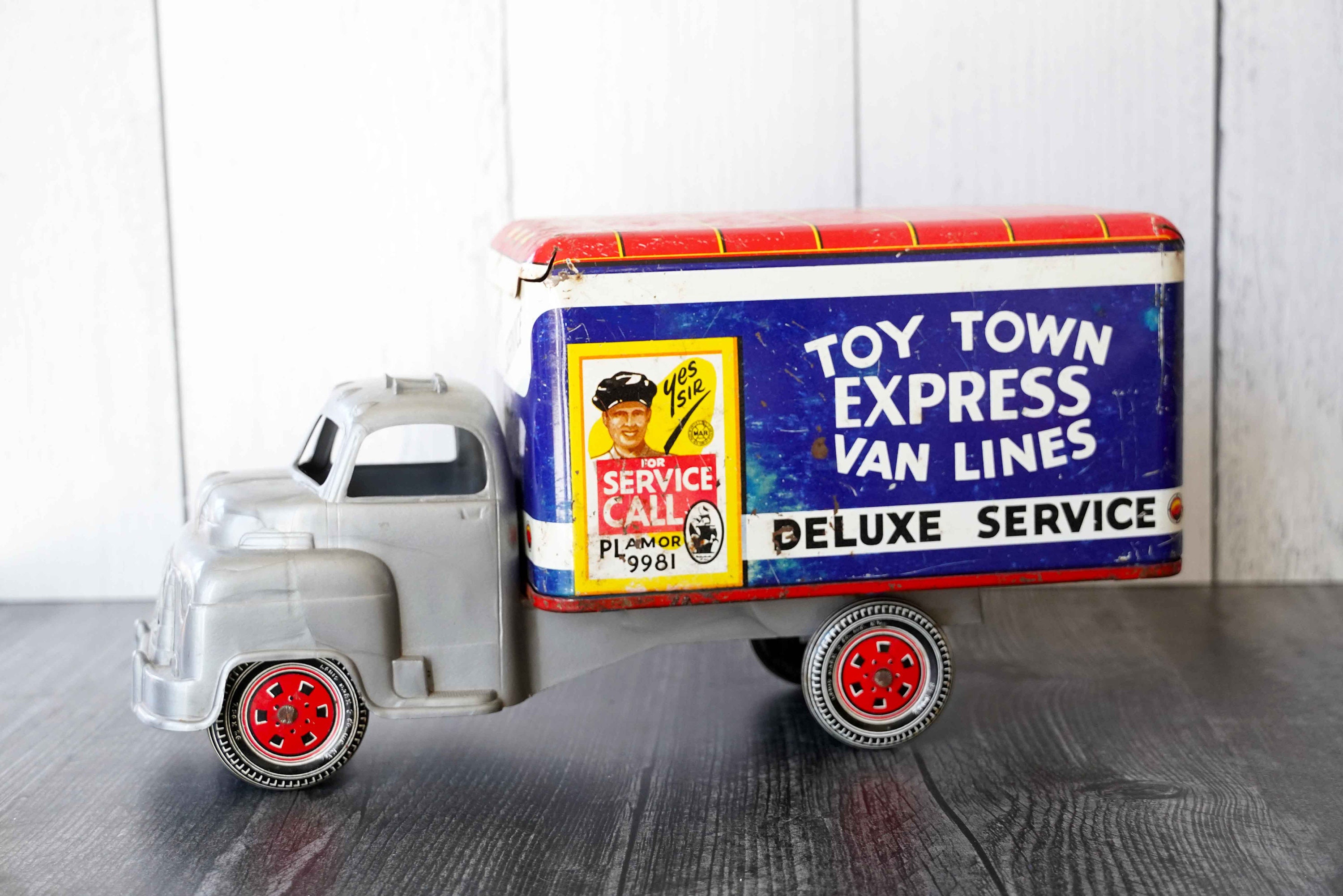 Vintage 1953 Louis Marx & Co Playmor Toy Town Express Van - Etsy India Vintage 1953 Louis Marx & Co Playmor Toy Town Express Van - Etsy India