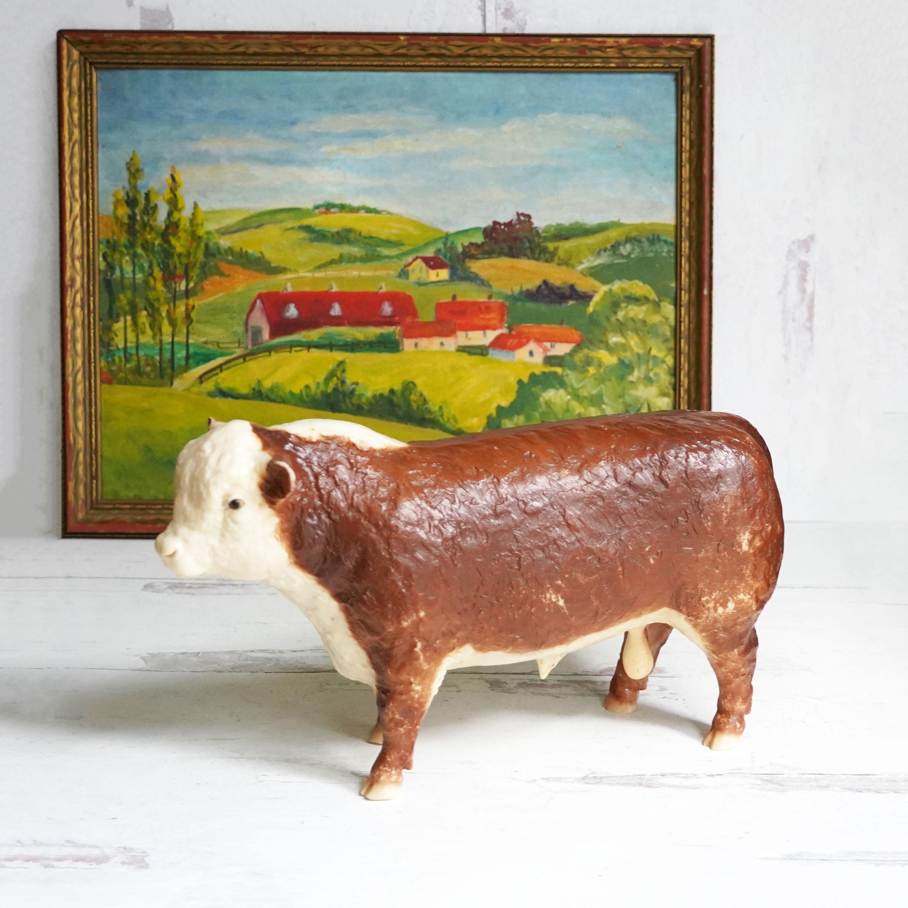 Vintage Hereford Bull - Etsy