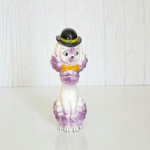 Vintage Ceramic Poodle With Hat - Etsy