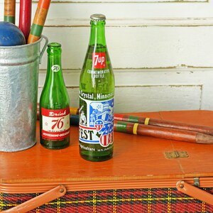 Vintage 7up Farmfest 1976 Bicentennial Commemorative Soda Bottle
