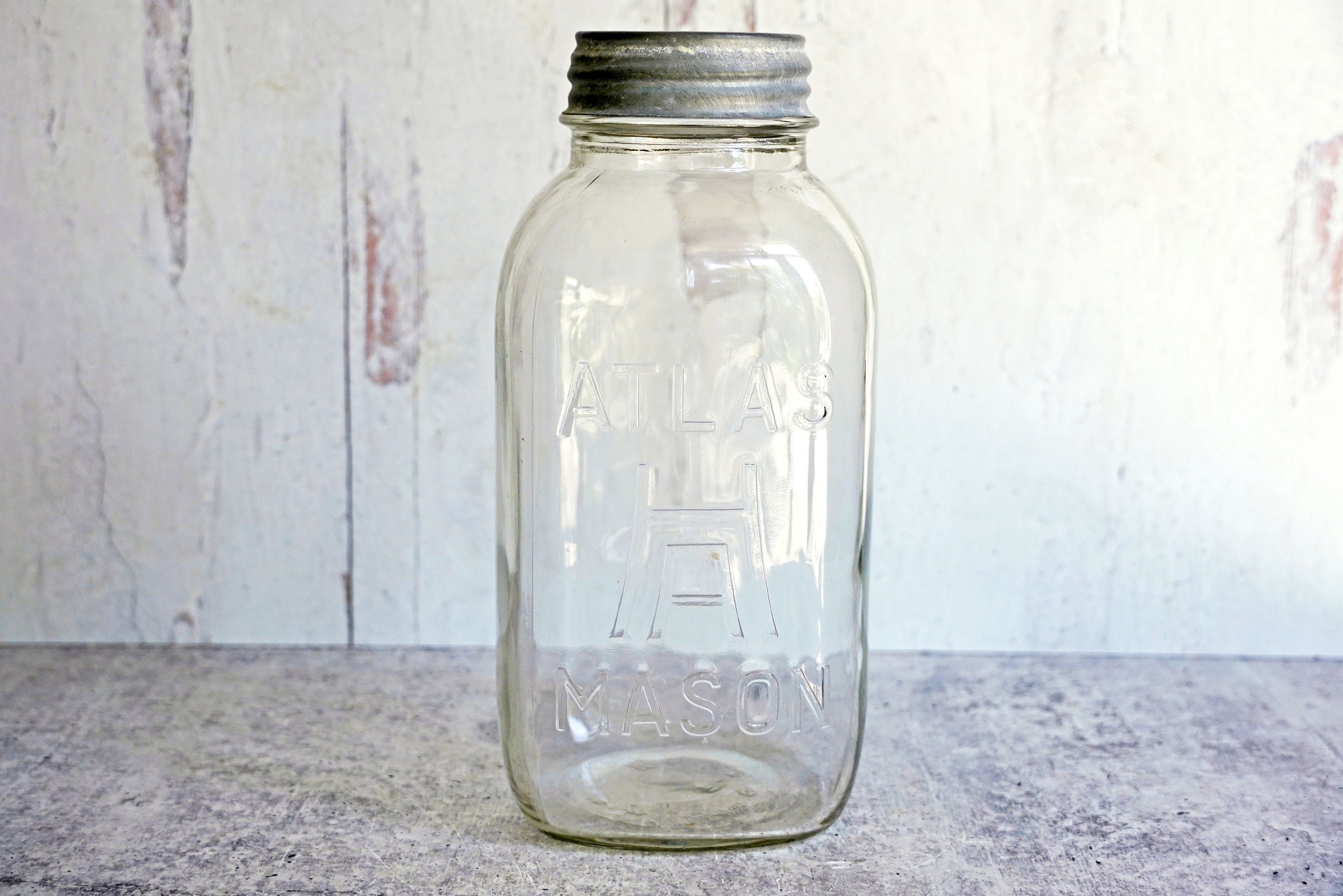 FOUND in ITHACA » Vintage Hazel Atlas Kitchen Canister Jar, Old