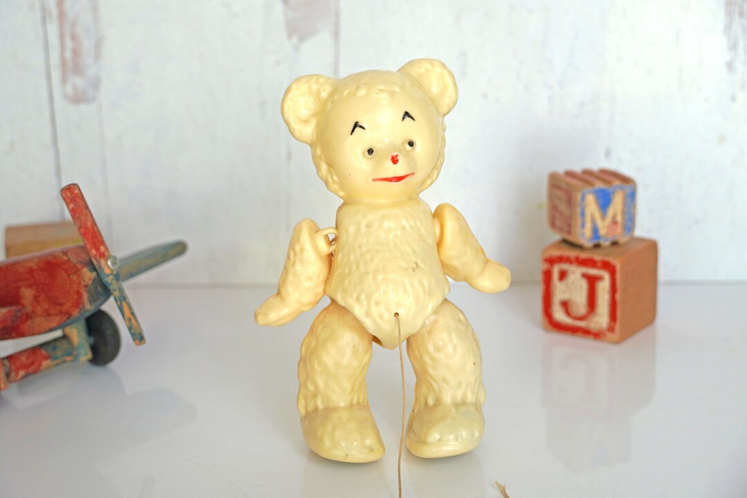 Peluche Ours Vintage - Teddy Bear Ancien - 40 Cm