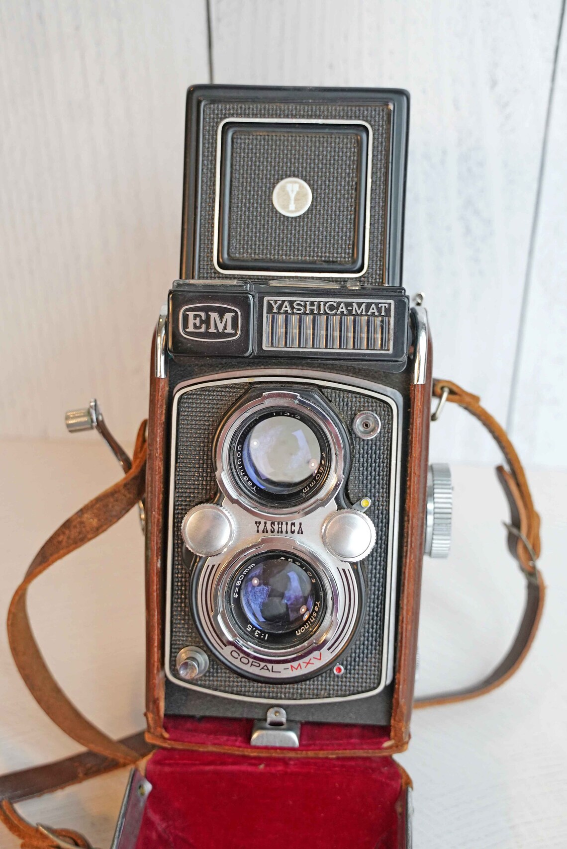 Vintage 1964 1967 Yashicamat EM Dual Lens Reflex Camera Etsy