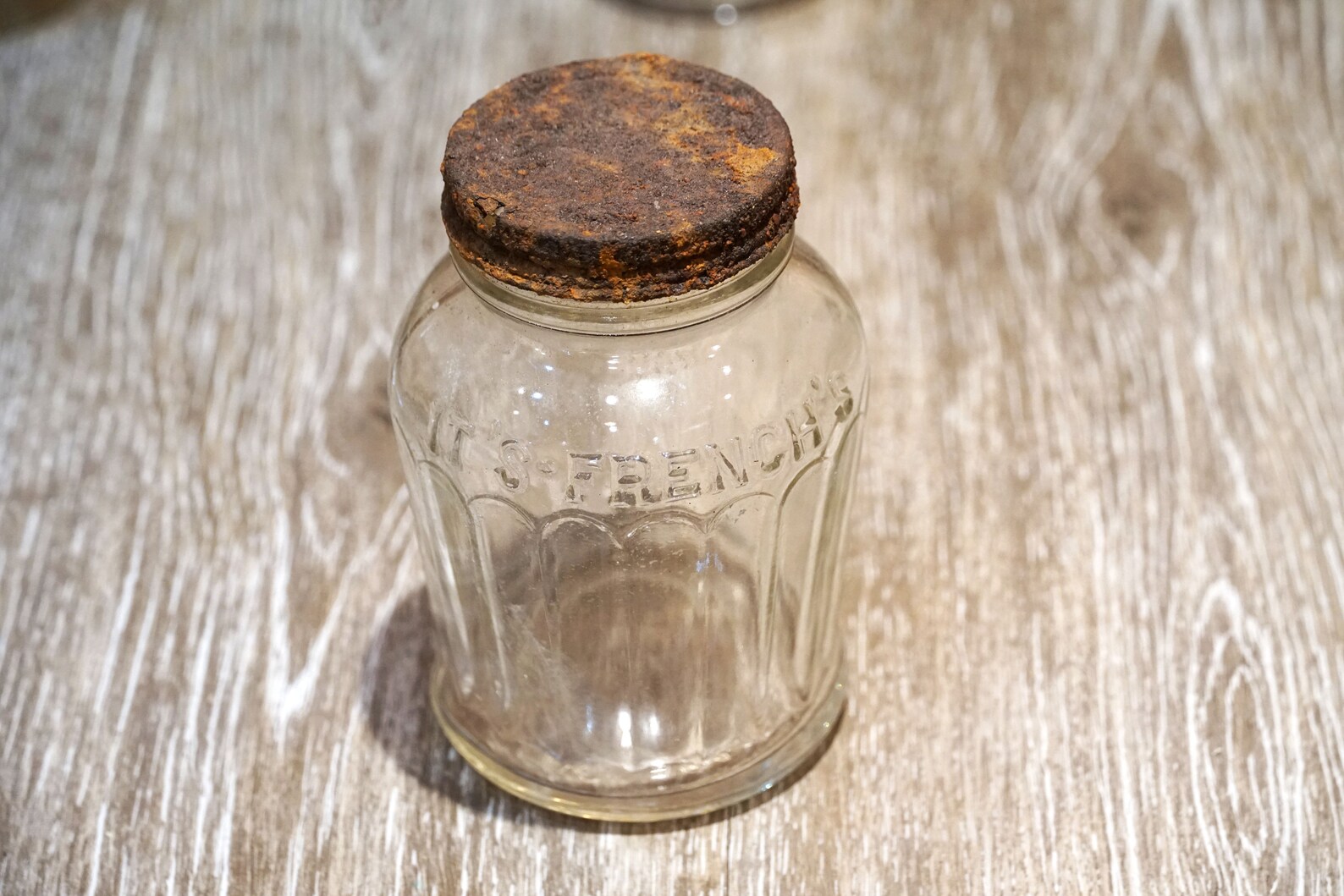 Antique 1915 French's Mustard Jar Made by Hazel Atlas Etsy