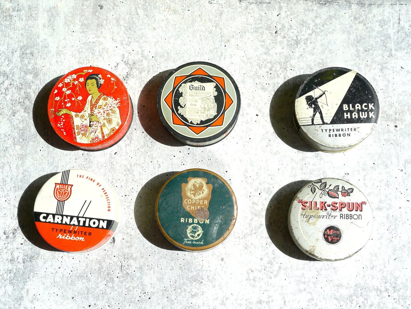 Vintage Typewriter Ribbon Tins Sold Individually Empty M. Etsy